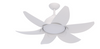 DRL42/52-6Y004 6ABSVentilador de techo CC con control remoto y luz regulable, color blanco mate