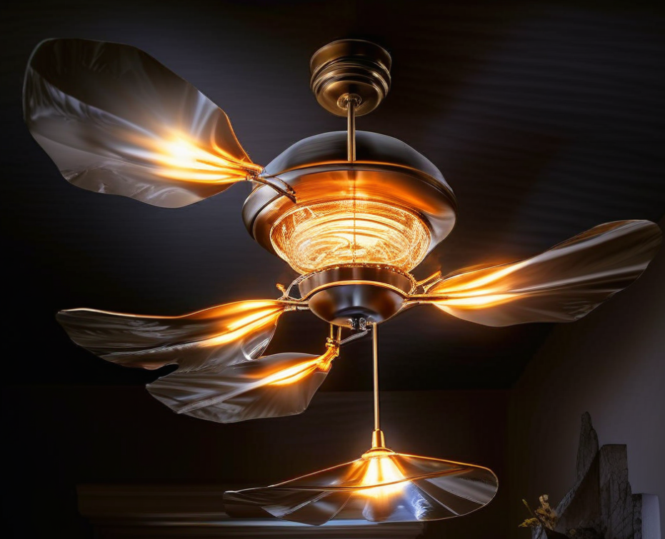 Ventilador de techo con diseño de IA