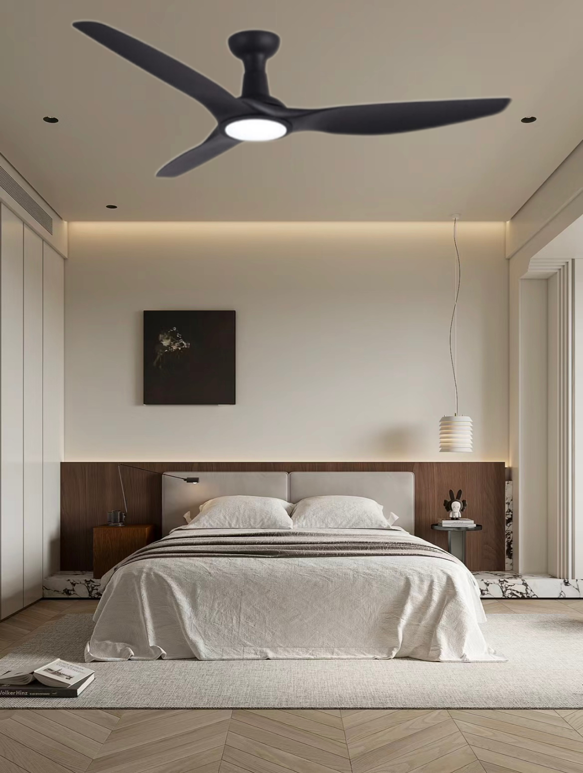 ventilador de techo con kit de luces y mando a distancia