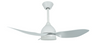 DRL36-3A401 3ABSVentilador de techo CC con control remoto y luz regulable, color blanco mate