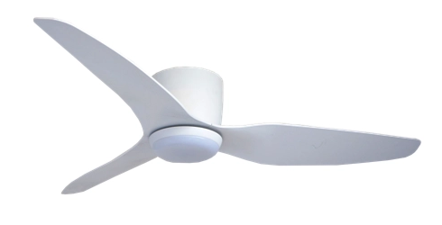 HGL48-3A427 3ABSVentilador de techo CC con control remoto y luz regulable, color blanco mate