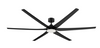 Fan de techo remota de DRL80-6Y044 6ABS Contol DC con flujo de aire grande ligero regulable