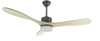 DRL52-3A708 3soild Ventilador de techo de CC con control remoto de madera con luz integrada y luz regulable