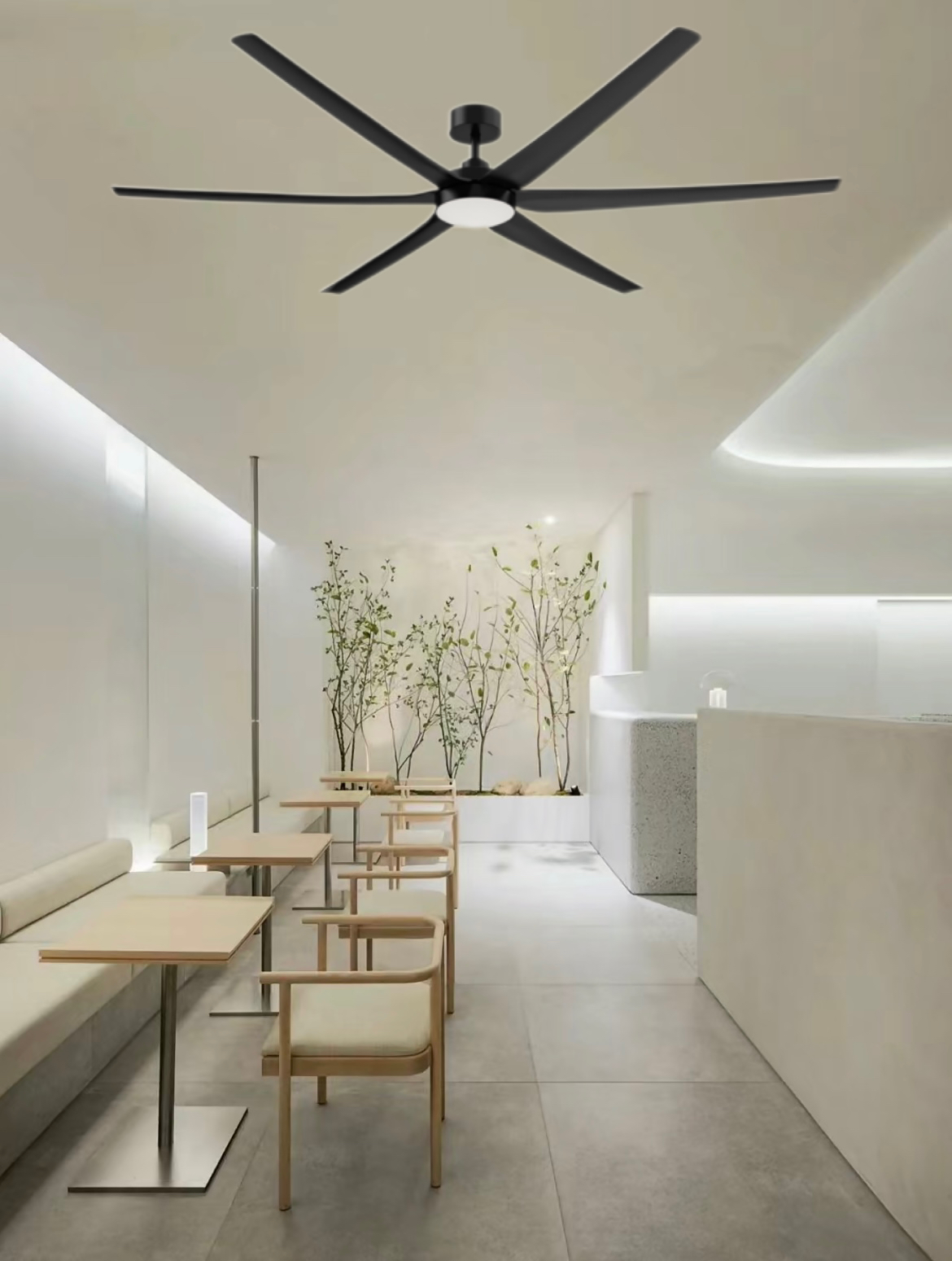 ventiladores de techo con control de pared y luces