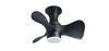 Ventilador de techo CC con control remoto HGL22-3A056 3ABS con luz regulable para habitación de niños