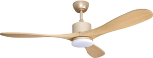 DRL52-3A708 3SOILD WOOD Remote Contol DC Techo Ventillez con luz Dimmable Integrada G G